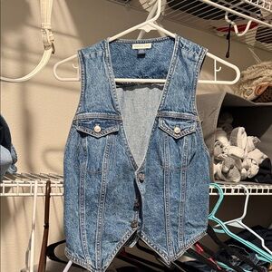 American Eagle Light Blue Denim Top